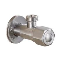 Válvula De Entrada De Água Quente E Fria Em Aço Inoxidável Para Torneira De Cozinha E Banheiro