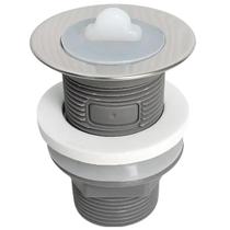 Valvula De Escoamento 1 1/4 Inox + Plastico Tampa Silicone