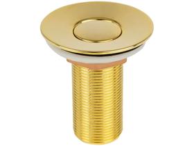 Válvula de Escoamento 7/8” Dourada para Lavatório Click Up Tampa Pequena Gold Go5221 Ducon Metais Válvula de Escoamento 7/8” Dourada para Lavatório Click Up Tampa Pequena Gold Go5221 Ducon Metais