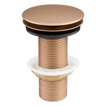 Válvula de Escoamento Redonda Click para Banheiro e Lavabo Champanhe - Fani - 1608 CH - Unitário