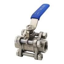 Válvula de Esfera Bipartida Inox 304 Rosca 1/2 Pol Sanitária