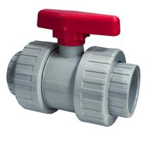 Válvula de Esfera CPVC Dupla União F/F 1.1/2" Solda para Sistemas Hidráulicos