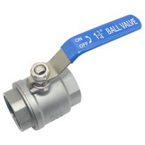 Válvula de esfera DAN SPEED 316 em aço inoxidável 1-1/4 polegadas