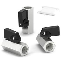 Válvula de esfera de latão GASHER Mini Switch de 3/8 polegadas x3