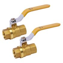 Válvula de esfera de latão YADIAN 1/2" NPT com rosca 150 PSI WSP/600 PSI WOG
