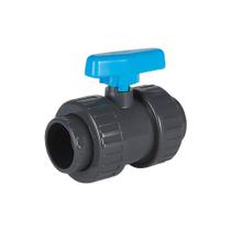 Válvula de Esfera Dupla União F/F 75mm Soldável em PVC-U