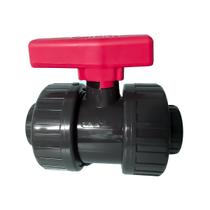 Válvula De Esfera Dupla União Solda PVC-U F/F SCH80 1.1/4'' Válvula De Esfera Dupla União Solda PVC-U F/F SCH80 1.1/4''