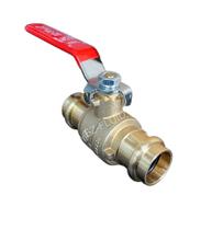 Válvula de esfera EZ-Fluid Plumbing Heavy Duty LF Brass 1-1/4 pol