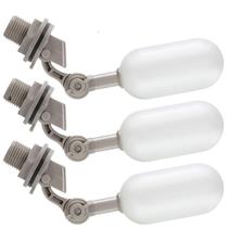 Válvula de esfera flutuante Blulu, 3 peças de 1/2 polegada para lagoas, tanque de água