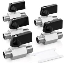 Válvula de esfera GASHER 3PCS, mini interruptor de corte de latão de 1/4 de polegada