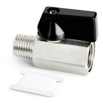 Válvula de esfera GASHER Mini válvula de esfera de latão de 3/8 polegadas desligada