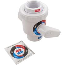 Válvula de esfera Hayward SP0735 Deluxe de 4 vias, não corrosiva