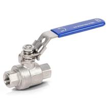 Válvula de esfera Midline Valve 3/8" em aço inoxidável 316, 2000 WOG