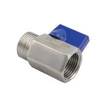 Válvula De Esfera Mini De Aço Inoxidável 304 BSP 5/8'' PN63 Sanitária De Fechamento Fêmea Para Macho