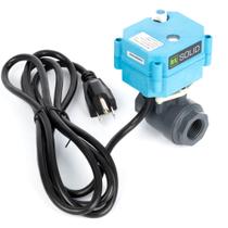 Válvula de esfera motorizada em PVC sólido americano de 1/2 polegada com plugue americano Válvula de esfera motorizada em PVC sólido americano de 1/2 polegada com plugue americano