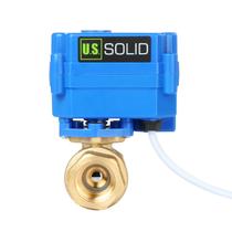 Válvula de esfera motorizada U.S. Solid 1/2", latão, porta completa 9-24V Válvula de esfera motorizada U.S. Solid 1/2", latão, porta completa 9-24V
