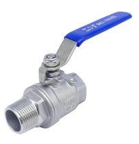 Válvula de esfera POTONZ Full Port 3/4 NPT em aço inoxidável 304