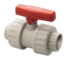 Válvula de Esfera PP-H PTFE-EPDM PN10 Dupla União F/F 32mm - Solda