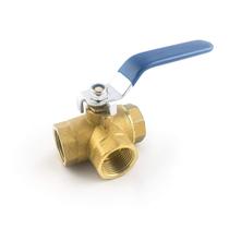 Válvula de esfera QWORK Series de 3 vias (porta L) NPT fêmea 1/2