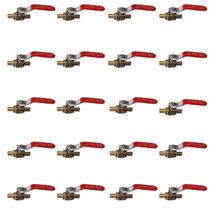 Válvula de esfera XFITTING 1/2 Pex Brass 4 peças vermelhas (4 pacotes) Válvula de esfera XFITTING 1/2 Pex Brass 4 peças vermelhas (4 pacotes)