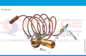 Valvula de Expansao Oring 2 Capilar de 870x440mm 1,5T 3/8x1/2