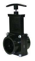 Válvula de gaveta Valterra 7101 ABS 1-1/2 Slip Black para baixa pressão