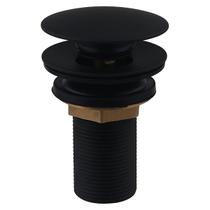 Válvula De Lavatório Preta Saída D'água Click Clack 7/8 Estilo Docol Onix