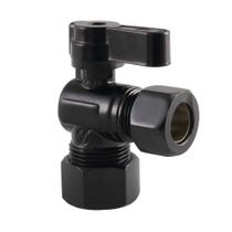 Válvula de Parada Angular Kingston Brass KF5440MB Preto Fosco