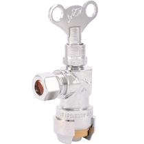 Válvula de parada SharkBite Ângulo de compressão de 1/2 x 3/8 polegadas