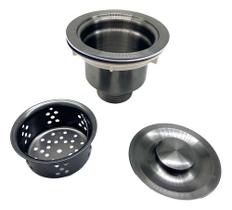 Válvula De Pia Americana Escoamento Cozinha 4.1/2 Aço Inox Válvula De Pia Americana Escoamento Cozinha 4.1/2 Aço Inox