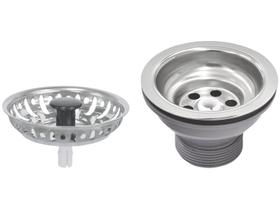 Válvula de Pia Inox Tramontina Curta 3 1/2” - Econômica