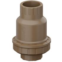 Válvula De Retenção Roscável Soldável PVC Marrom Tubos E Canos Água Fria 2” Polegadas 60mm Tigre