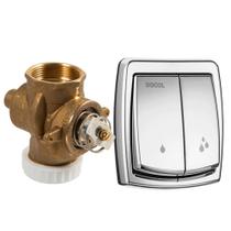 Válvula Descarga Base Docol + Acabamento Salvágua Cromado Docol