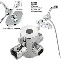 Válvula Desviadora de 3 Vias Ajustável 1/2" - Separador de Água para Chuveiro e Torneira