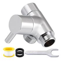 Válvula desviadora de braço de chuveiro totalmente metálica G1/2 em latão sólido cromado