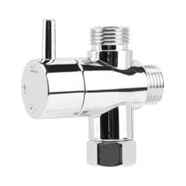 Válvula Desviadora De Chuveiro De 3 Vias Adaptador De Torneira De 1/2 Polegada Conector Divisor De