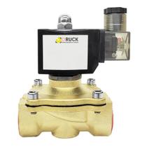 Válvula Diafragma Solenóide 2/2 Vias NF 80ºC 3/4"X3/4" F/F 220V Druck