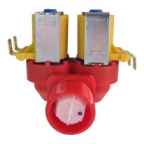 Válvula Dupla De Entrada De Água Lavadora Electrolux 10 11 12 15 Kg 110V Ltc10 Lt13b Ltr12 Lt12f