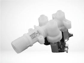 VALVULA ENTRADA AGUA TRIPLA COMPATIVEL COM LAV BRASTEMP BWM06 BWM08 BWQ22 BWQ24 220V 25466m