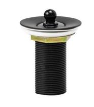 Valvula escoamento p/ lavatorio 1603 black matte 7/8 s/ ladrao tp abs