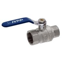 Válvula Esfera 1 Passagem Plena Macho x Fêmea Latão Forjado Borboleta Industrial PN40 IVM Italy Válvula Esfera 1 Passagem Plena Macho x Fêmea Latão Forjado Borboleta Industrial PN40 IVM Italy