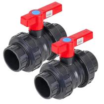 Válvula Esfera 50 mm em PVC para Piscinas com 2 Unidades FLUIDRA Válvula Esfera 50 mm em PVC para Piscinas com 2 Unidades FLUIDRA