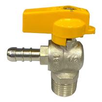 Válvula Esfera 90 Angular Rdz de 1/2 M X 3/8 Bm Borboleta