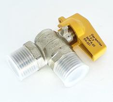 Valvula esfera angular gas 1/2 mxm