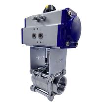 Válvula Esfera Dn 3/4 Atuador Pneumático Dupla Ação