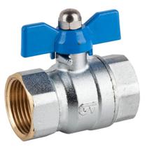 Válvula Esfera em Latão F-F BSP PN25 Borboleta 1/4"" - 3035 02 - GENEBRE