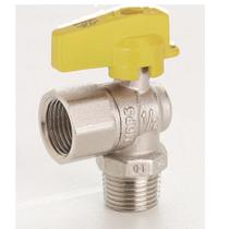 Válvula Esfera Gás Angular M/F 1/2" Pass. Reduzida - Emmeti - Kit com 12 unidades