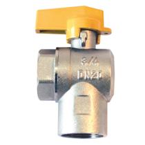 Válvula Esfera Gás F/F Angular Passagem Plena 3/4" Emmeti Kit com 2 unidades