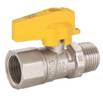 Válvula Esfera Gás Macho/Fêmea Borboleta 1/2 Pol. Emmeti