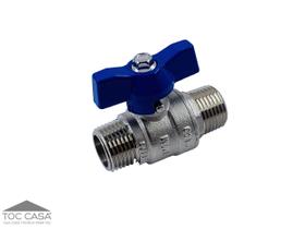 Válvula Esfera Macho x Macho Meia Polegada Passagem Plena Latão Forjado Borboleta Industrial PN40 IVM Italy Válvula Esfera Macho x Macho Meia Polegada Passagem Plena Latão Forjado Borboleta Industrial PN40 IVM Italy